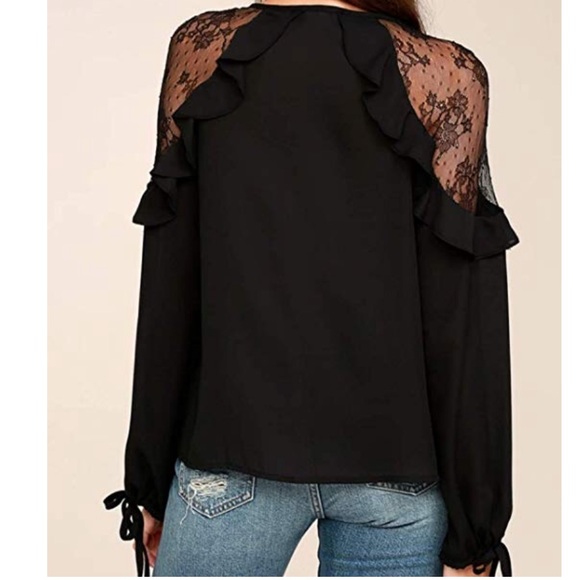 Beautiful women chiffon blouse long sleeve - Picture 2 of 6